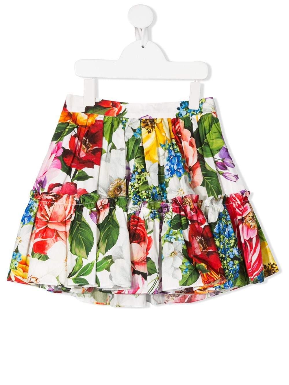 Dolce & Gabbana Kids floral print pleated mini skirt - Maison De Fashion 