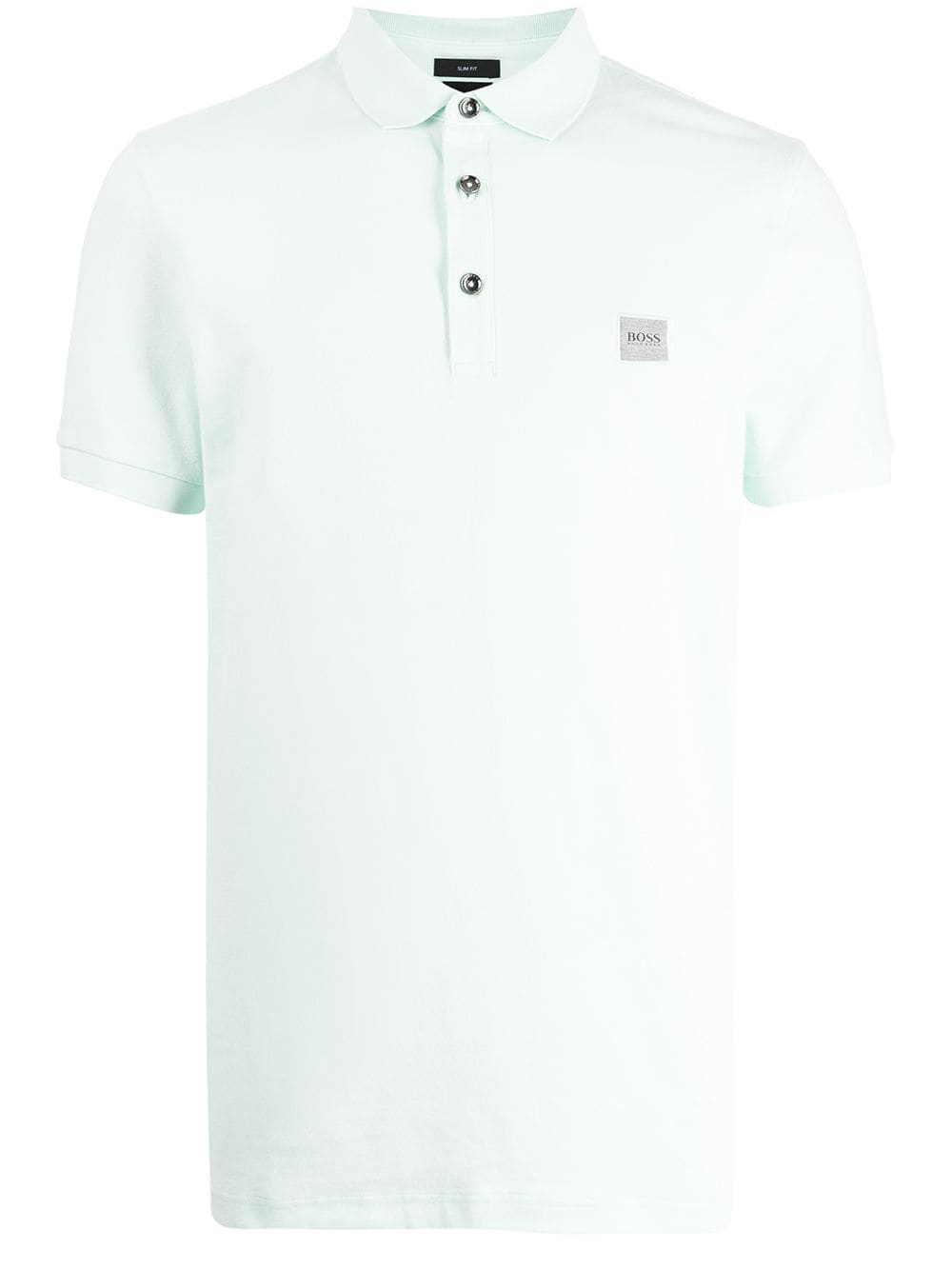 BOSS Logo-patch polo shirt Green - MAISONDEFASHION.COM