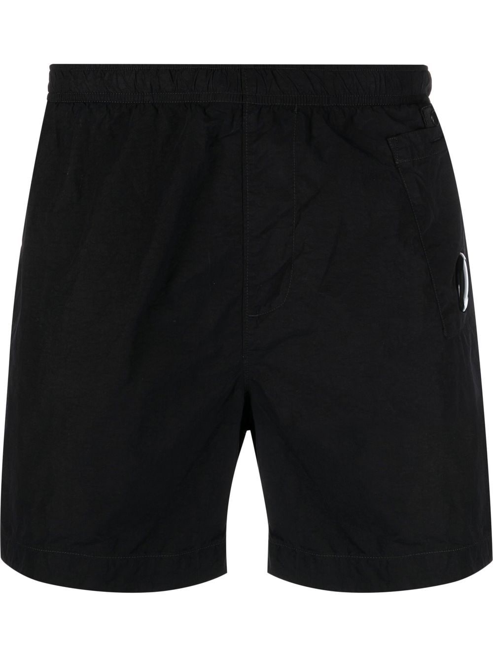 C.P. COMPANY Nylon Beach Shorts Black - MAISONDEFASHION.COM