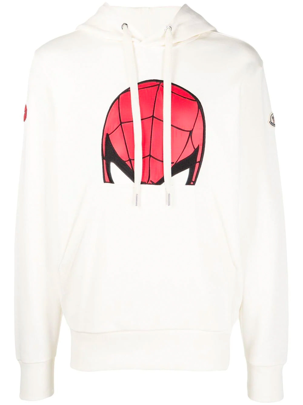 MONCLER Spiderman Print Hoodie White