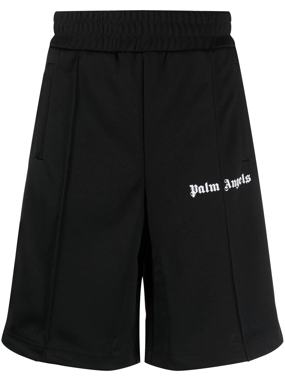 PALM ANGELS Classic Track Shorts Black/White - MAISONDEFASHION.COM