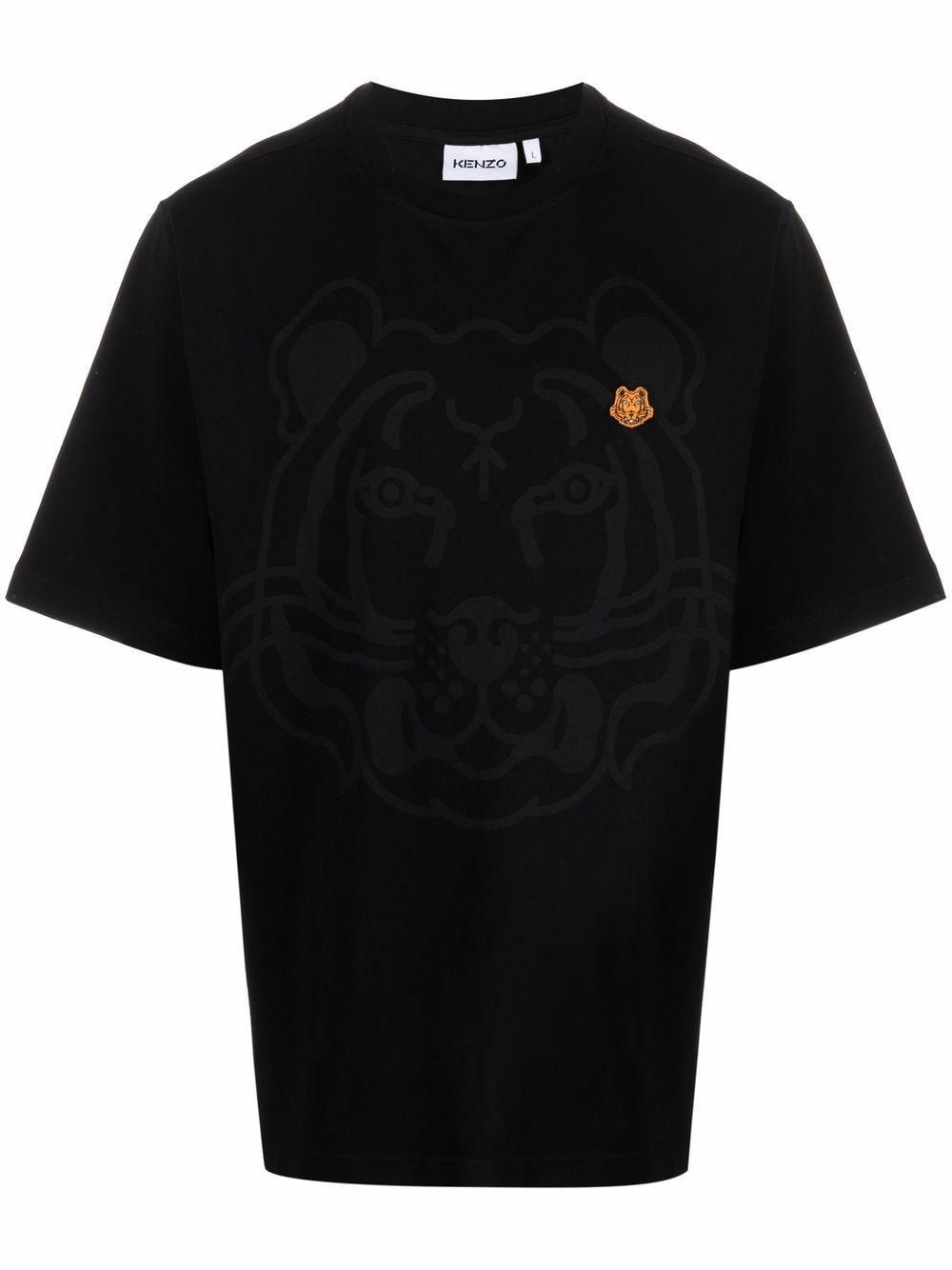 KENZO K Tiger Print T-Shirt Black - MAISONDEFASHION.COM