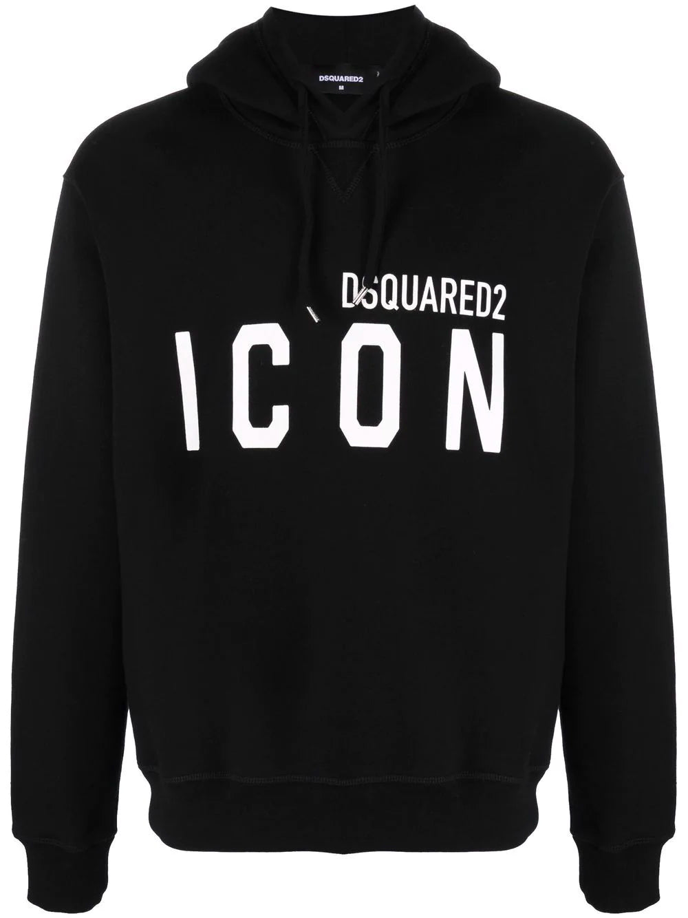 DSQUARED2 Icon Logo Hoodie Black - MAISONDEFASHION.COM