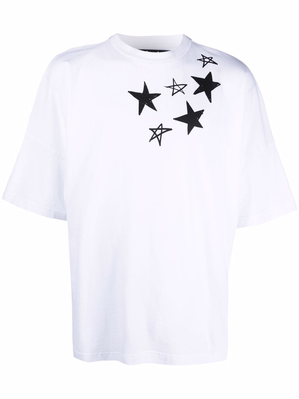 PALM ANGELS Shooting Star T-Shirt White - MAISONDEFASHION.COM