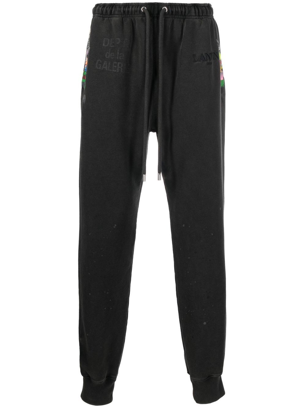 LANVIN X GALLERY DEPT. Sweat Pants Black - MAISONDEFASHION.COM