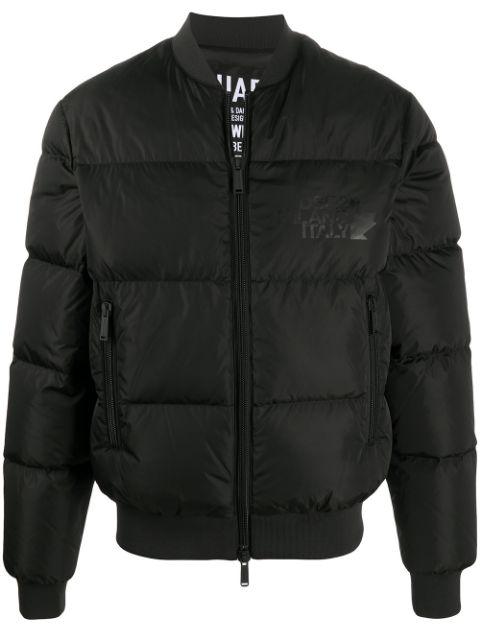 DSQUARED2 Down Bomber Jacket Black - Maison De Fashion 