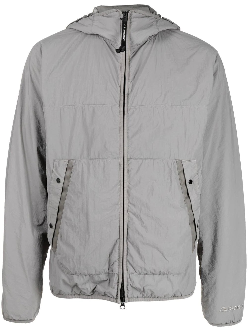 C.P. COMPANY G.D.P Goggle Hooded Jacket Grey - MAISONDEFASHION.COM