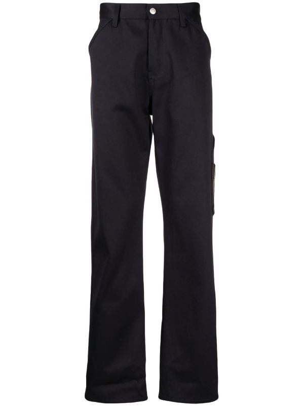 ALEXANDER MCQUEEN Workwear Pants Navy - MAISONDEFASHION.COM