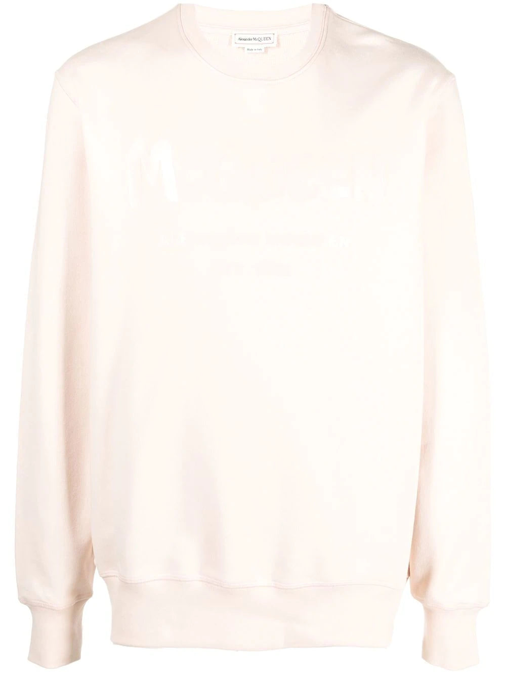 ALEXANDER MCQUEEN Logo Crew-neck Sweatshirt Pink - MAISONDEFASHION.COM