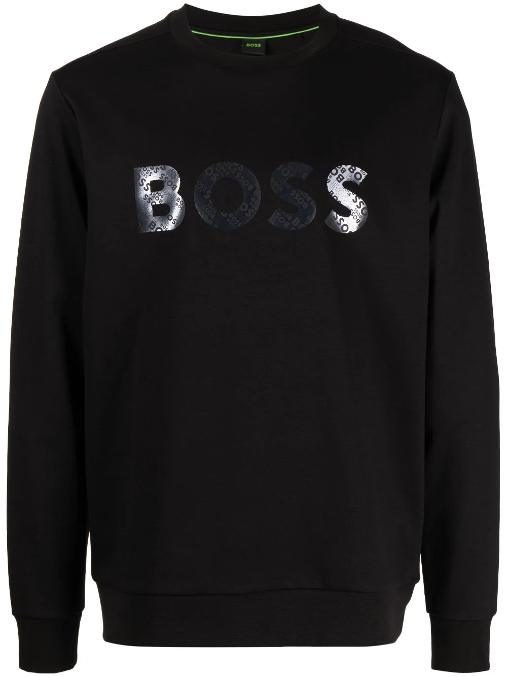 BOSS Cotton Sweatshirt Black - MAISONDEFASHION.COM