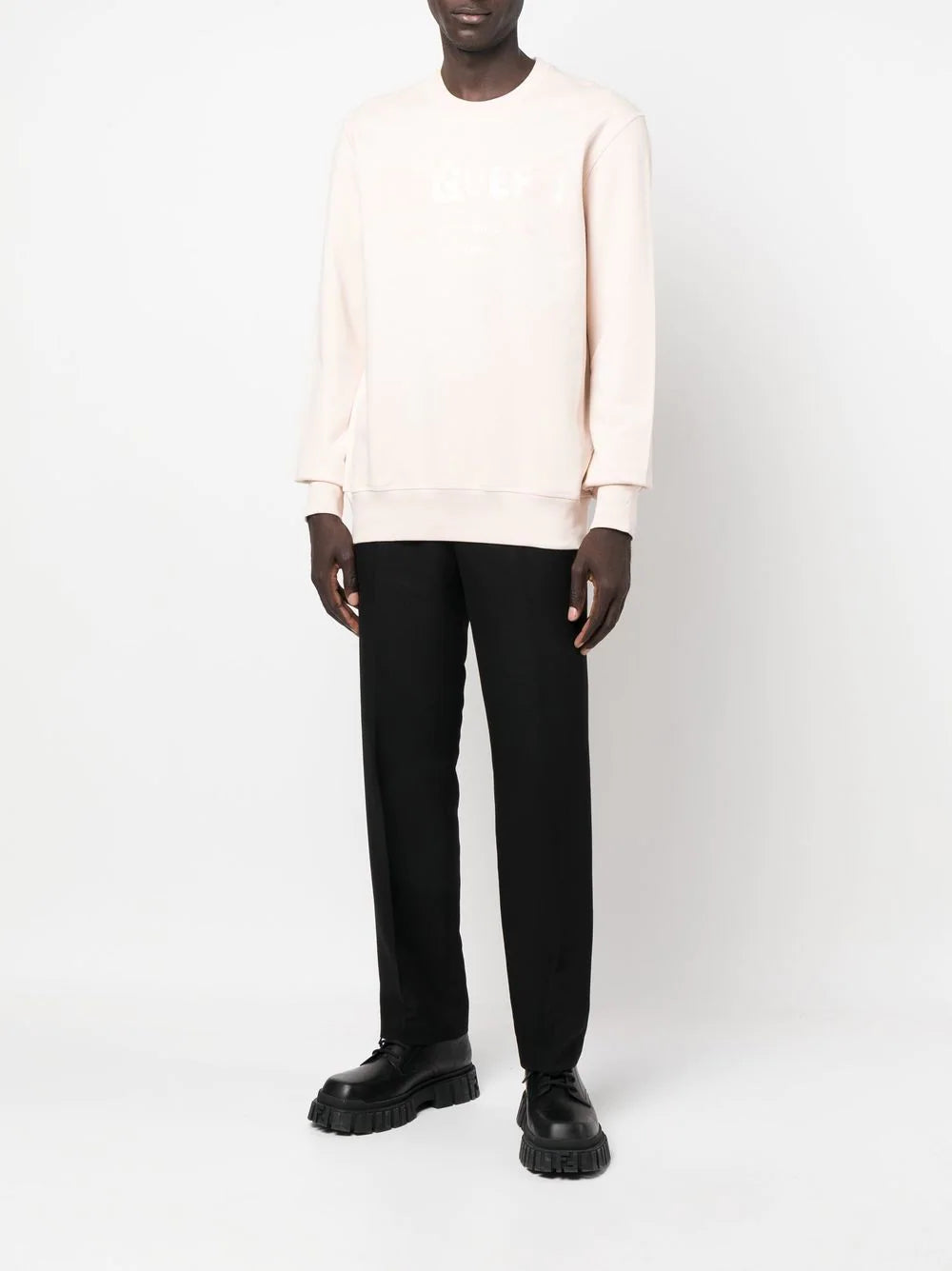 ALEXANDER MCQUEEN Logo Crew-neck Sweatshirt Pink - MAISONDEFASHION.COM