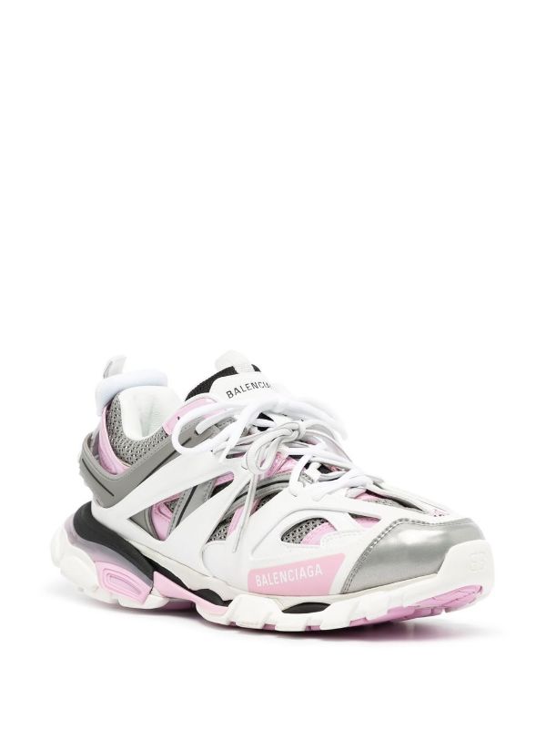 BALENCIAGA Track Sneakers White/Pink - MAISONDEFASHION.COM