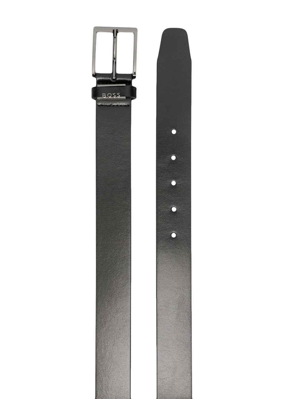 BOSS Italian-leather Belt Black - MAISONDEFASHION.COM