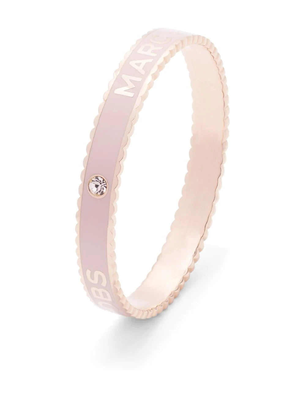 MARC JACOBS WOMEN The Medallion Large Bangle Sand/Rose Gold - MAISONDEFASHION.COM