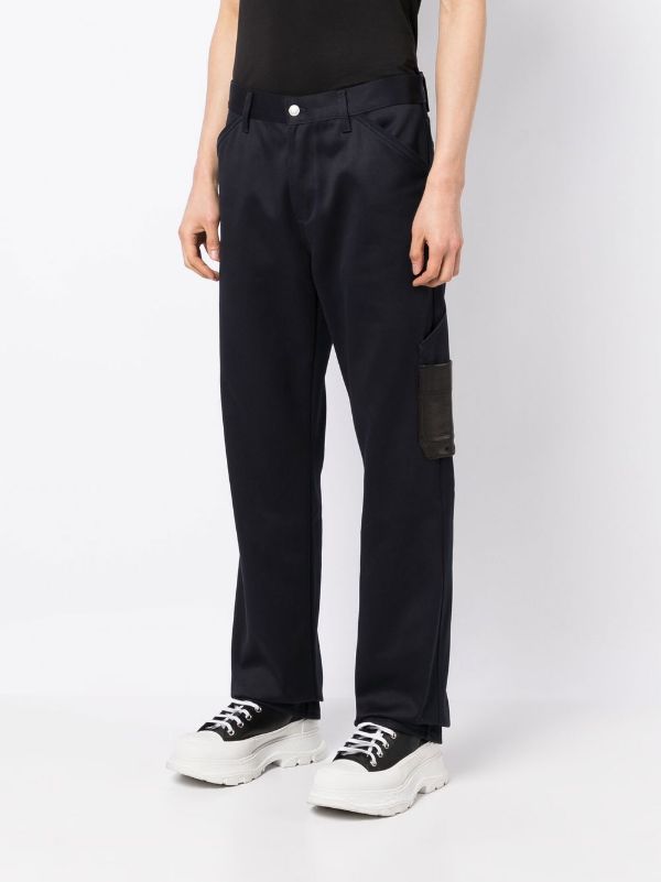 ALEXANDER MCQUEEN Workwear Pants Navy - MAISONDEFASHION.COM