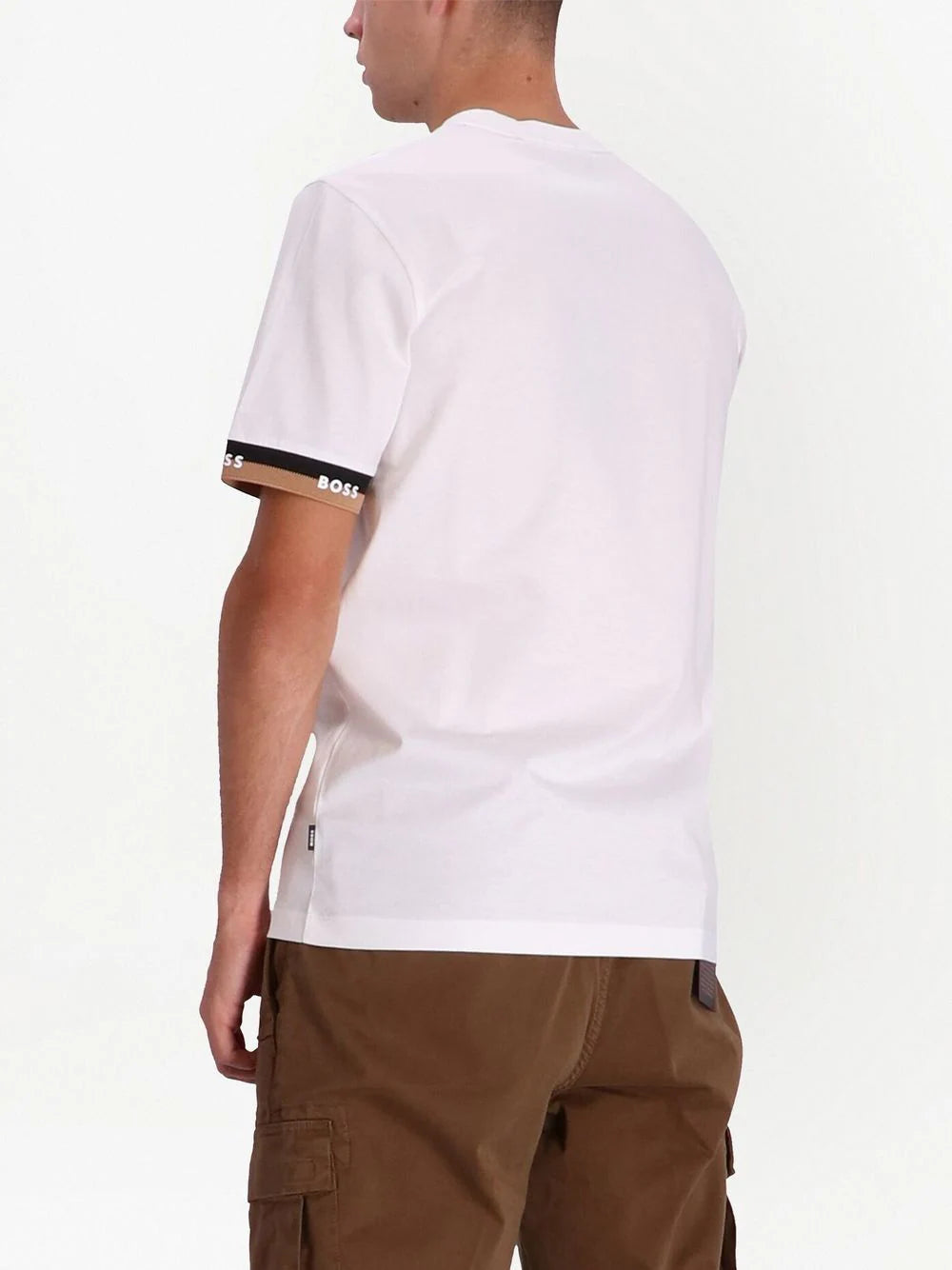 BOSS Tiburt 334 T-Shirt White - MAISONDEFASHION.COM