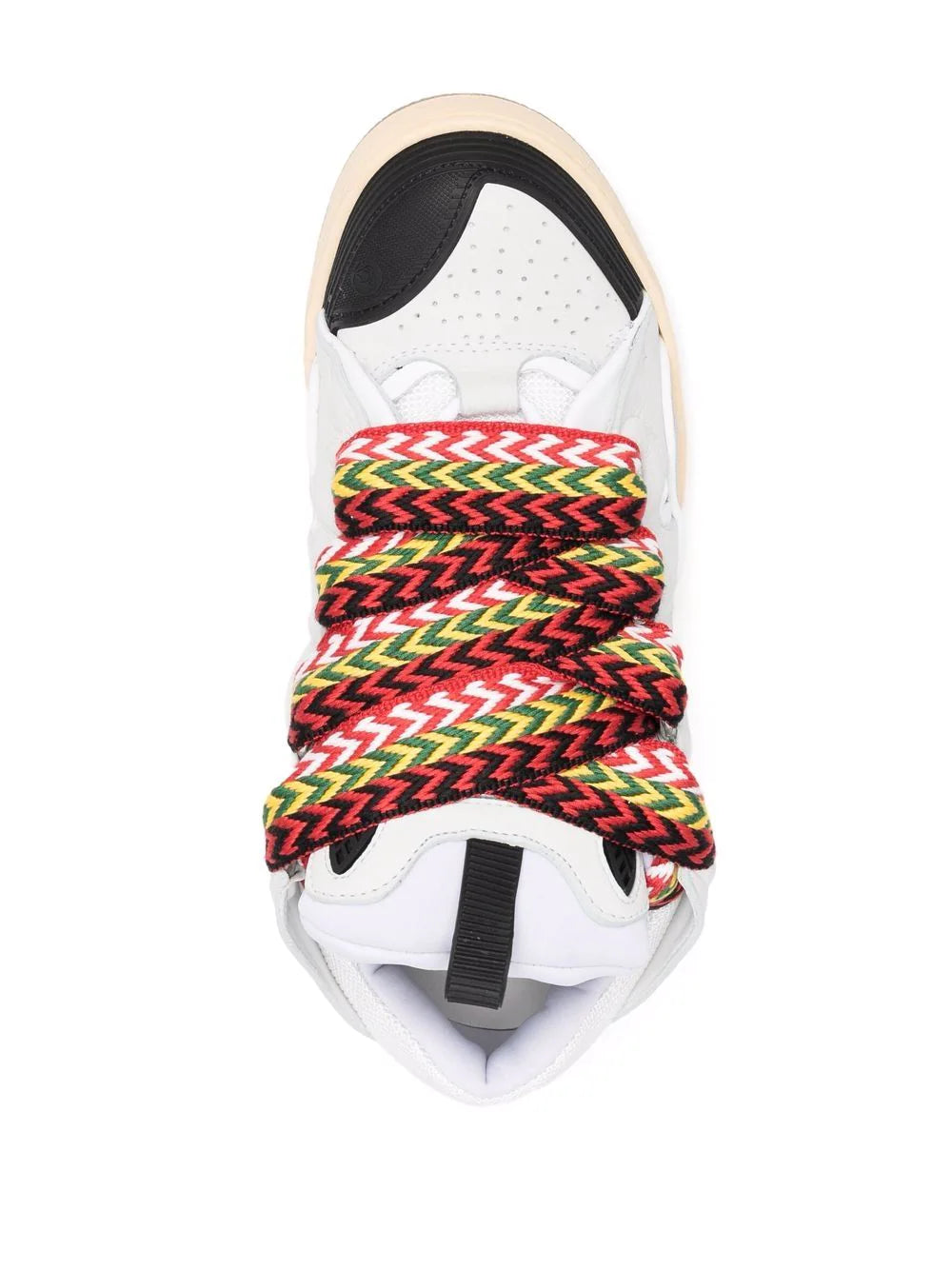 LANVIN WOMEN Curb Lace-up Sneakers White - MAISONDEFASHION.COM