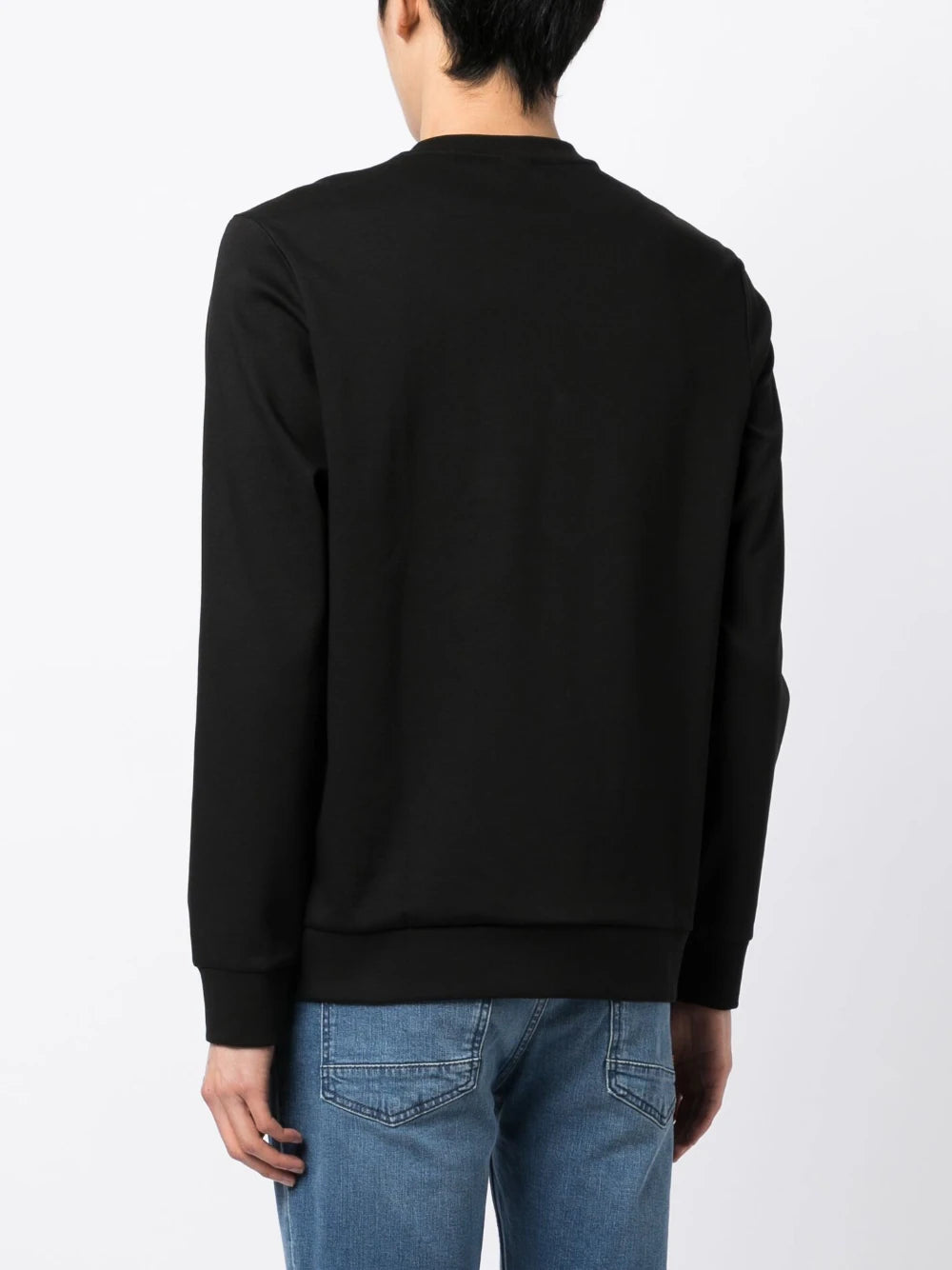 BOSS Cotton Sweatshirt Black - MAISONDEFASHION.COM