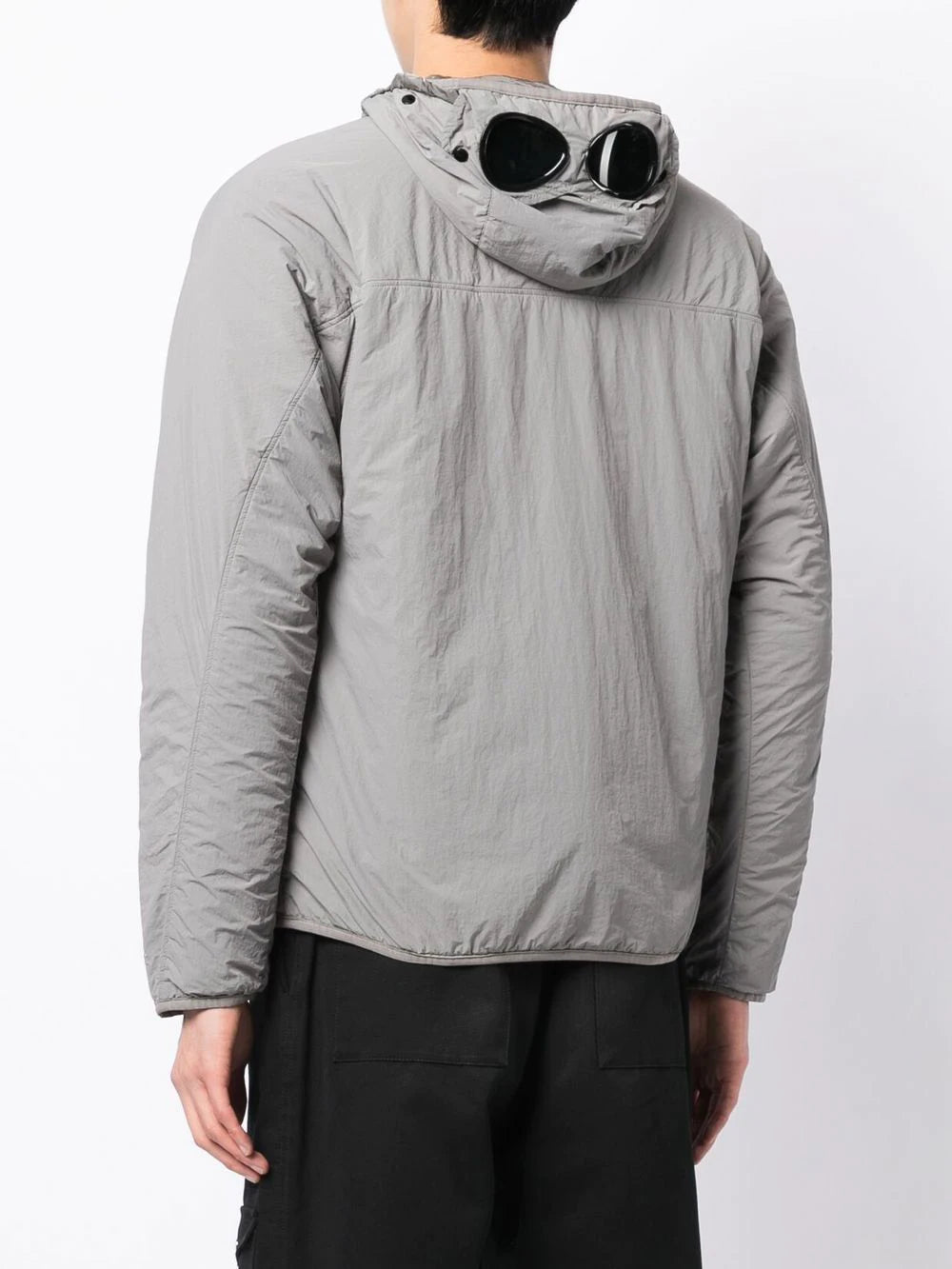 C.P. COMPANY G.D.P Goggle Hooded Jacket Grey - MAISONDEFASHION.COM