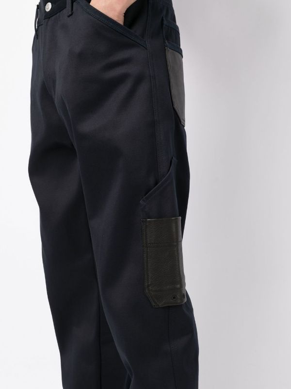 ALEXANDER MCQUEEN Workwear Pants Navy - MAISONDEFASHION.COM