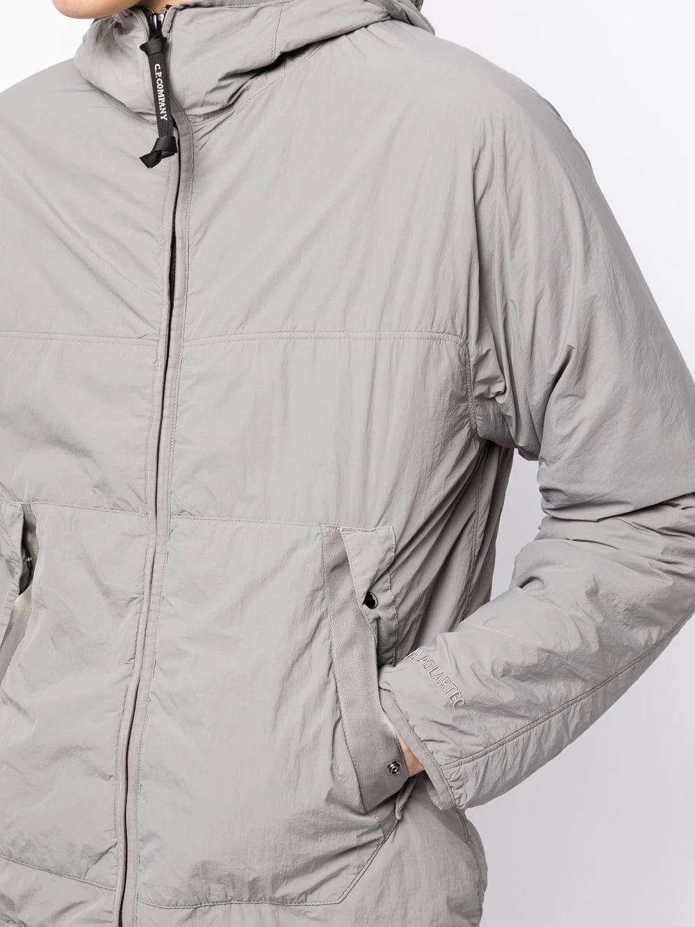 C.P. COMPANY G.D.P Goggle Hooded Jacket Grey - MAISONDEFASHION.COM