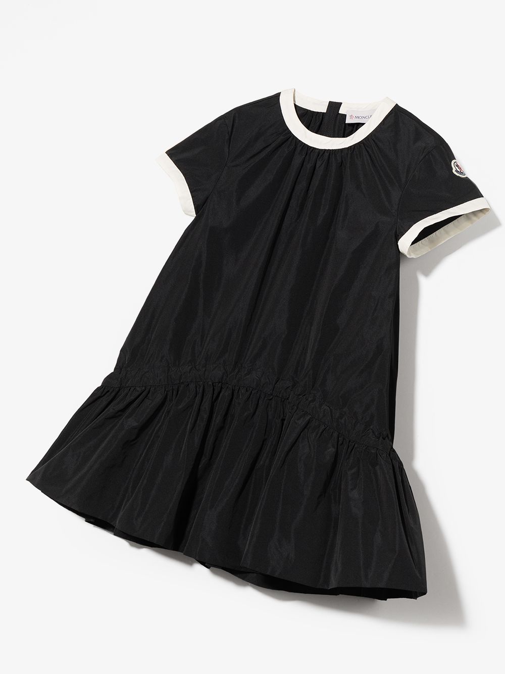MONCLER ENFANT two-tone drop-waist dress - MAISONDEFASHION.COM