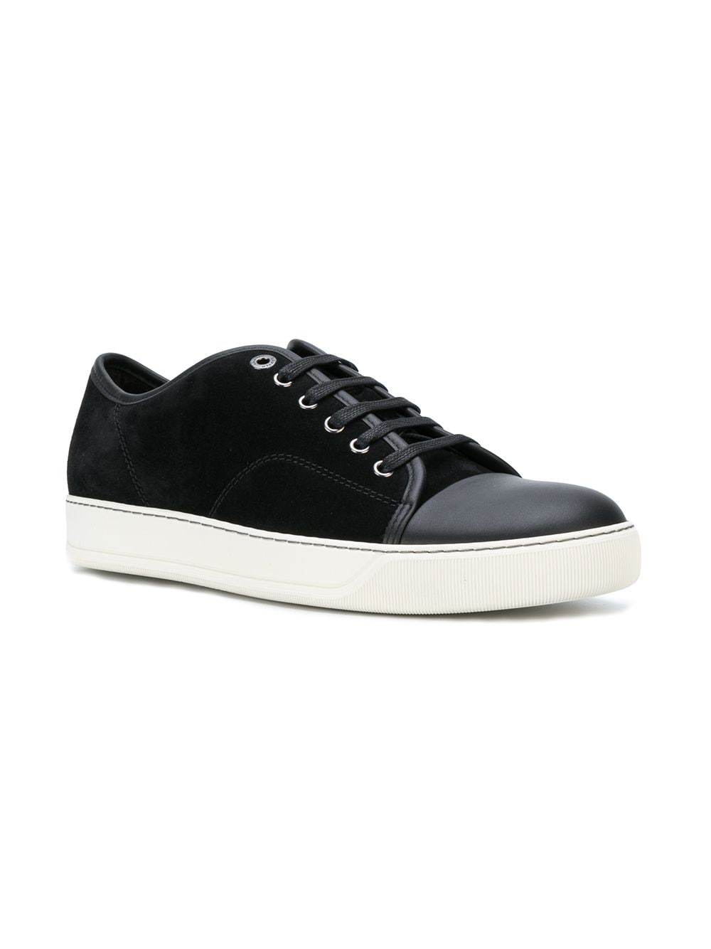 LANVIN Toe-capped sneakers Black - MAISONDEFASHION.COM