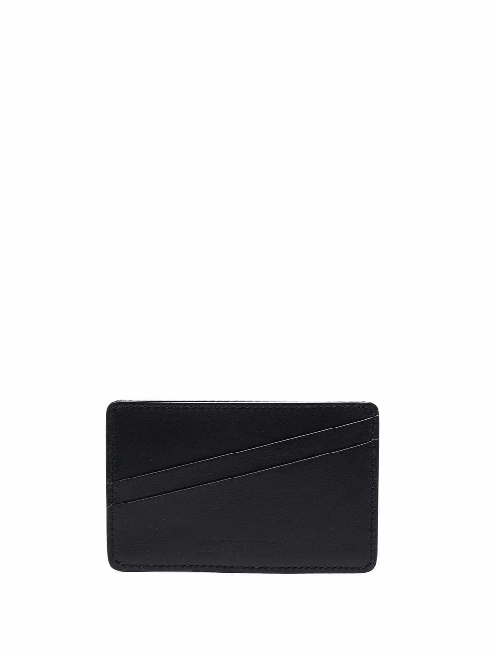 MARCELO BURLON Tempera Wings Card Holder Black - MAISONDEFASHION.COM