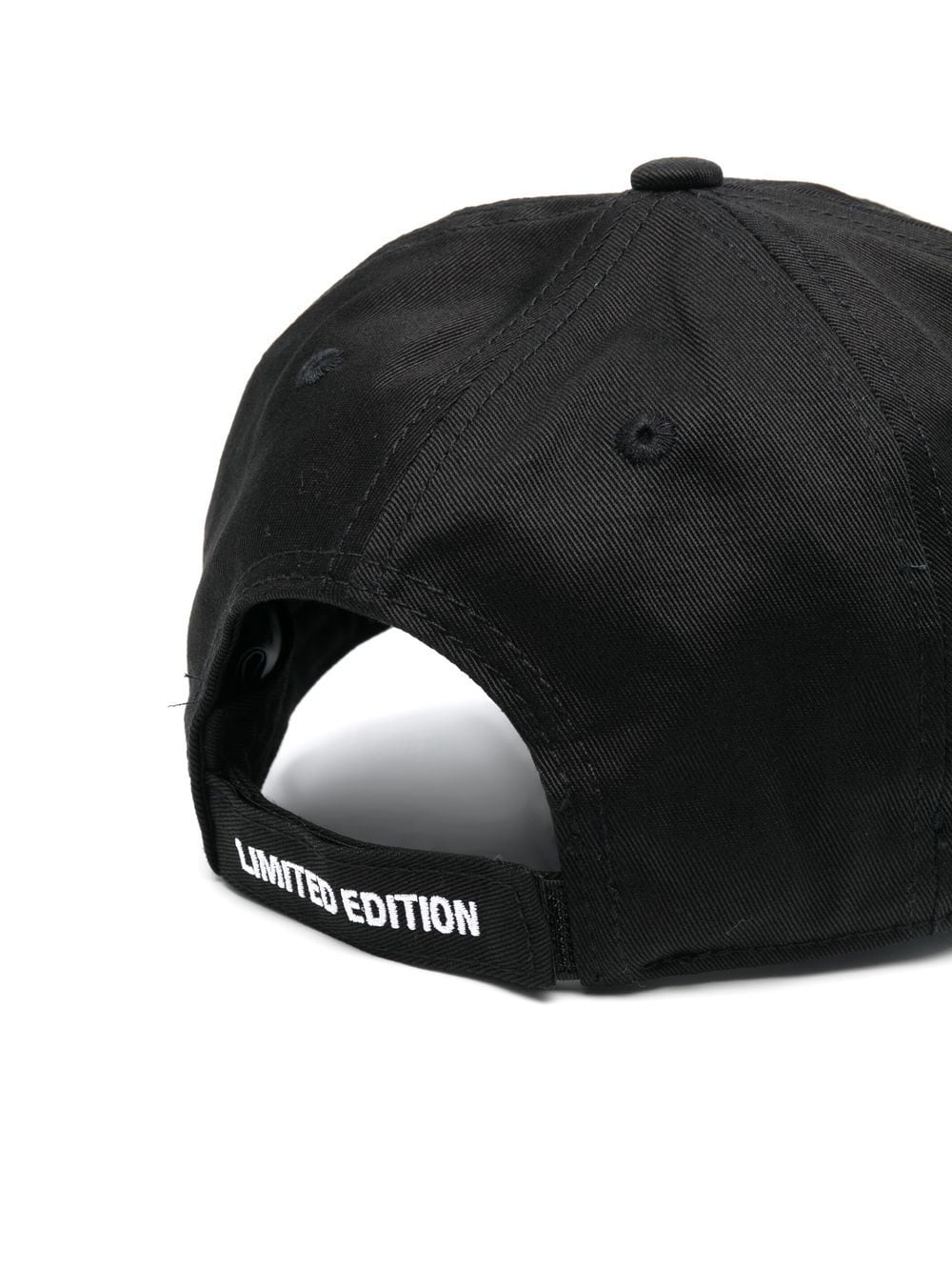 VETEMENTS UNISEX Embroidered Logo Baseball Cap Black/White - MAISONDEFASHION.COM