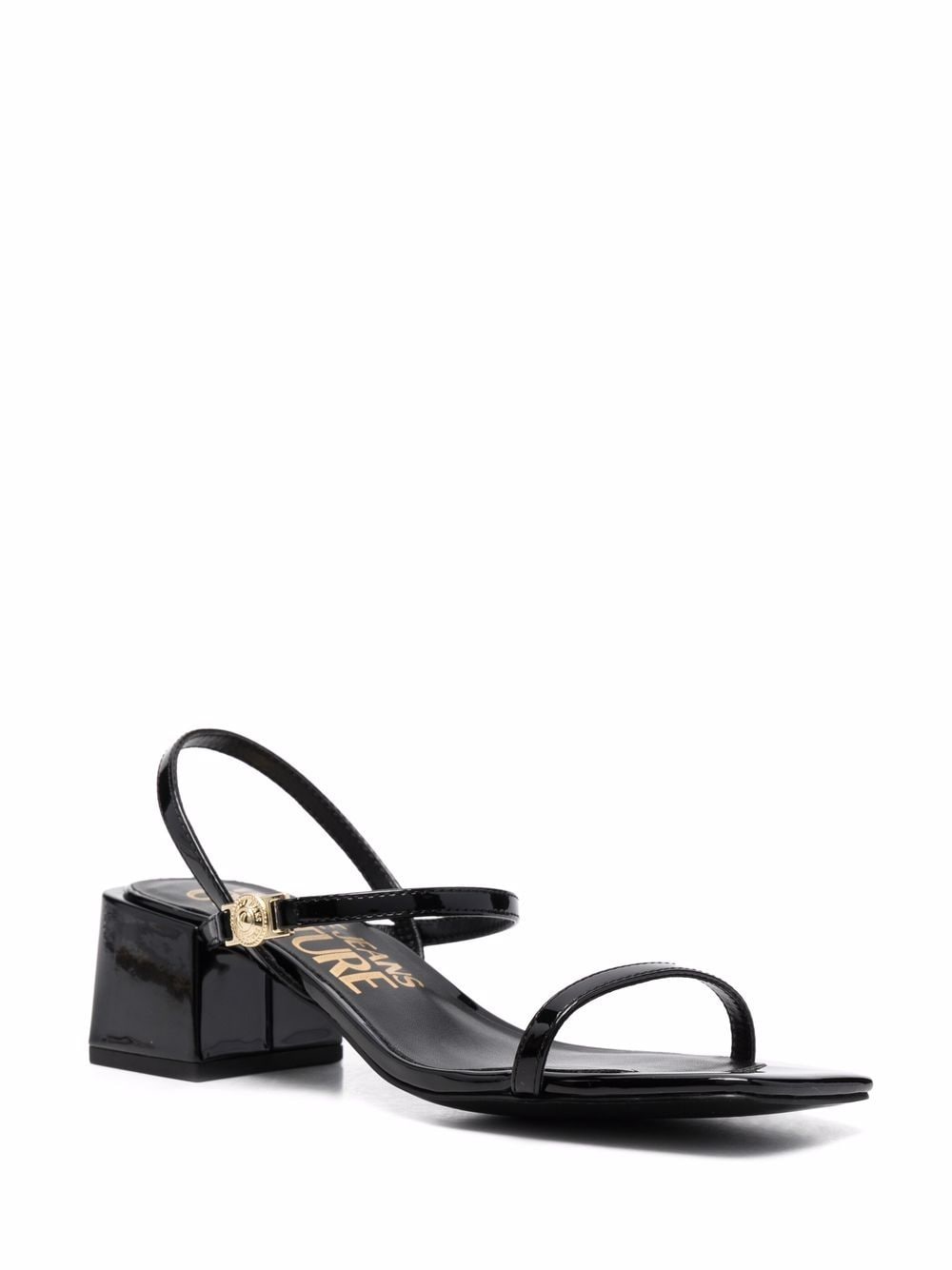 VERSACE JEANS COUTURE WOMEN V-Emblem Heels - MAISONDEFASHION.COM