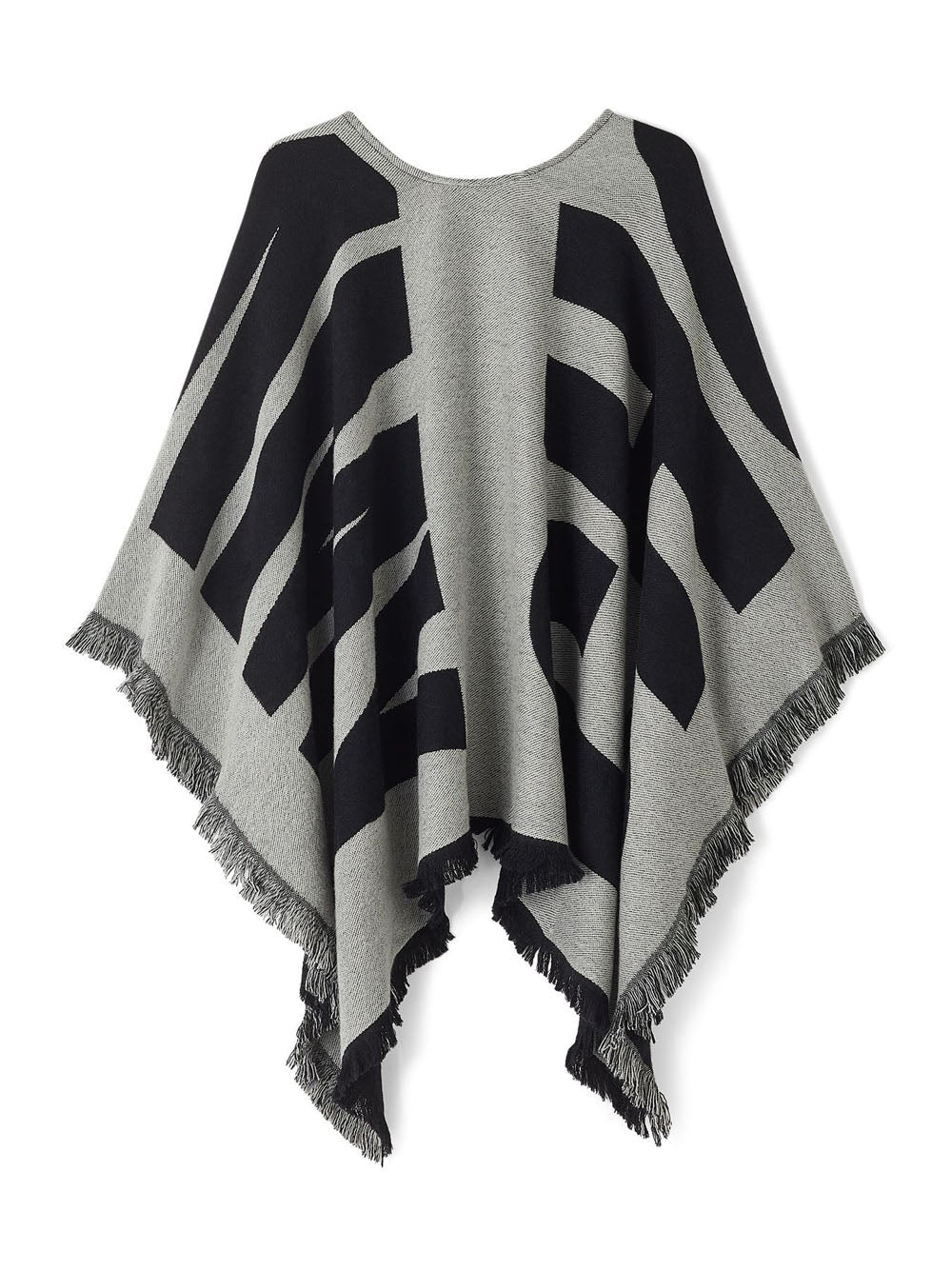 JIMMY CHOO Juul logo poncho Black - MAISONDEFASHION.COM