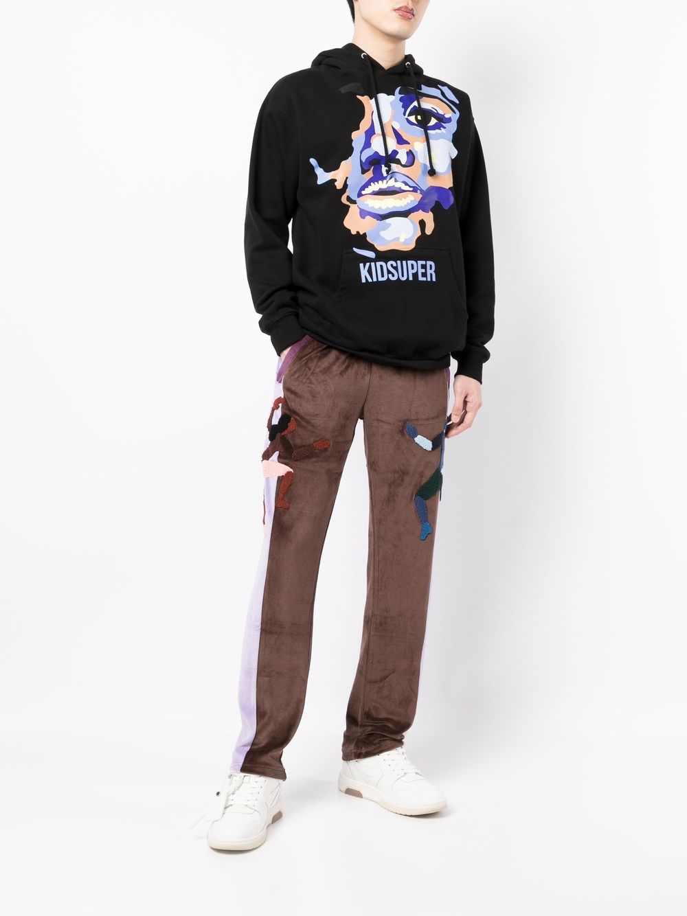 KIDSUPER Colour-block track pants Brown - MAISONDEFASHION.COM