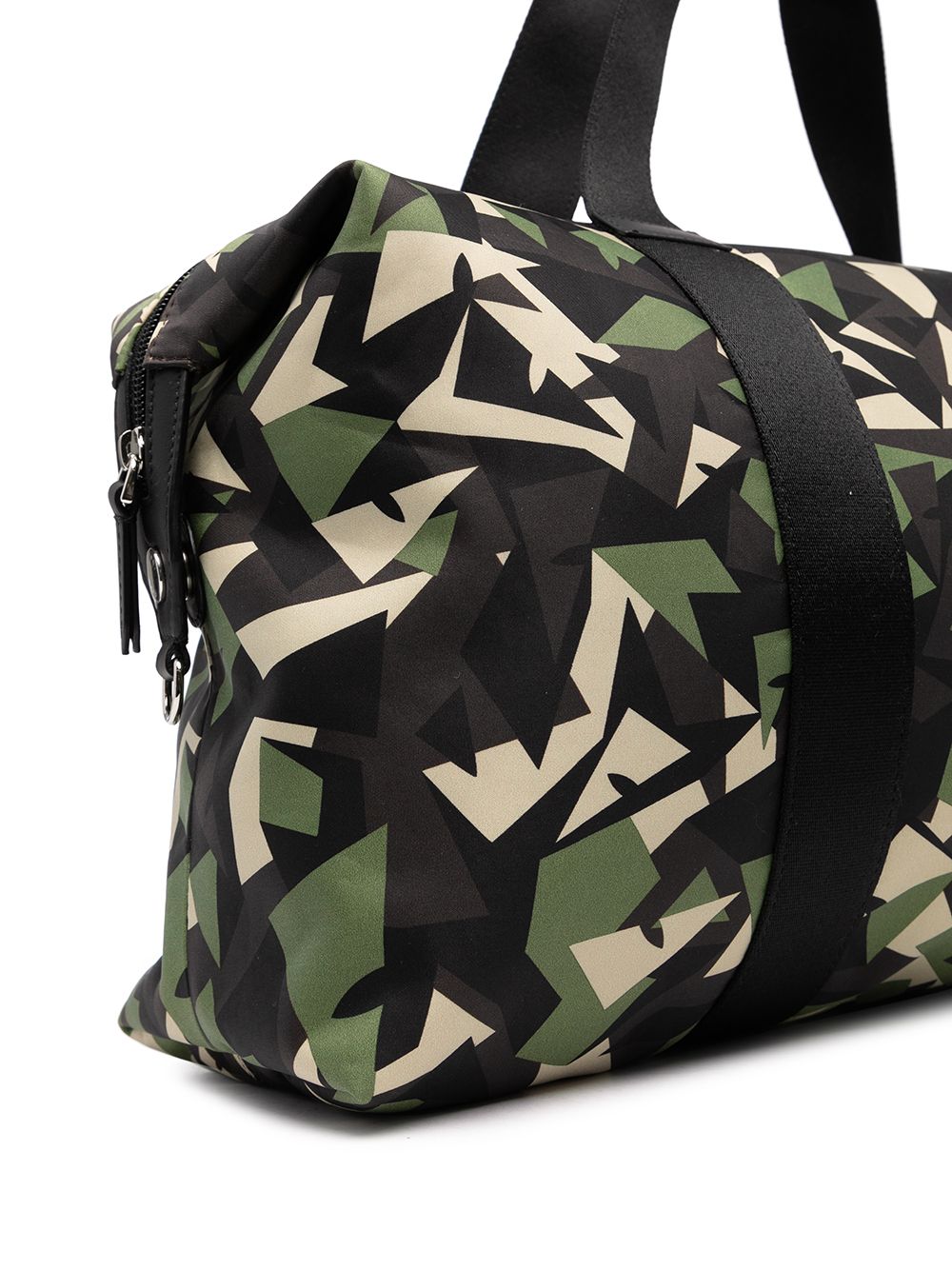 FENDI KIDS Camouflage Print Gym Bag Green/Black - MAISONDEFASHION.COM