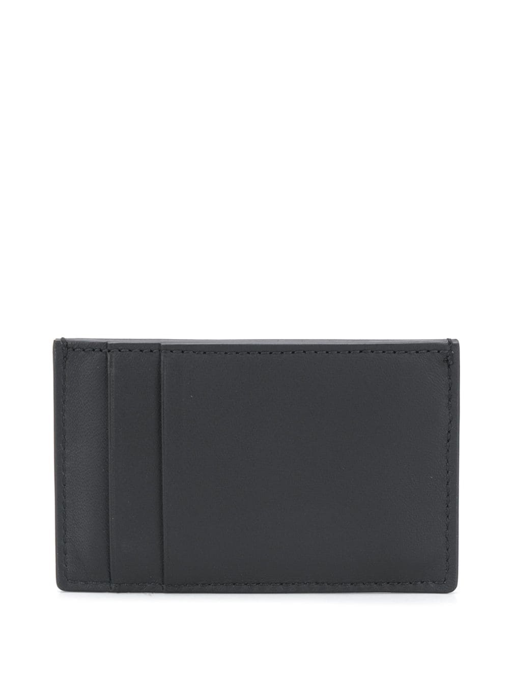 ALEXANDER MCQUEEN Logo Tape Card Holder Black - MAISONDEFASHION.COM