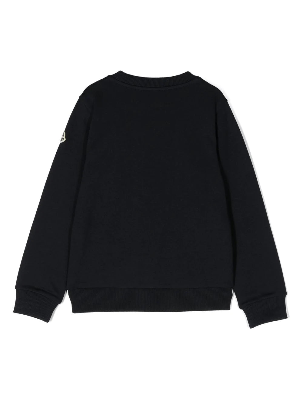 MONCLER KIDS Logo Embossed Sweatshirt Navy - MAISONDEFASHION.COM