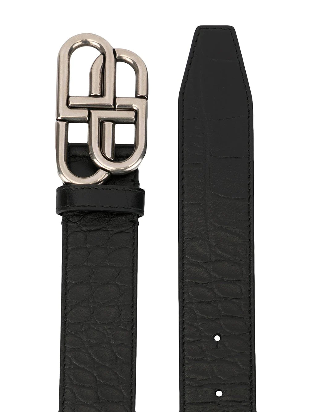 Shop Balenciaga BB Logo Leather Belt  Saks Fifth Avenue