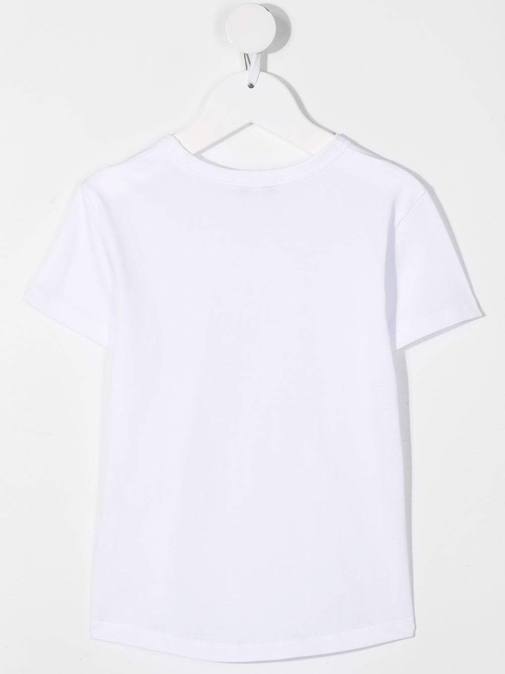GIVENCHY KIDS Foil Cracked Logo-print cotton T-Shirt White - MAISONDEFASHION.COM