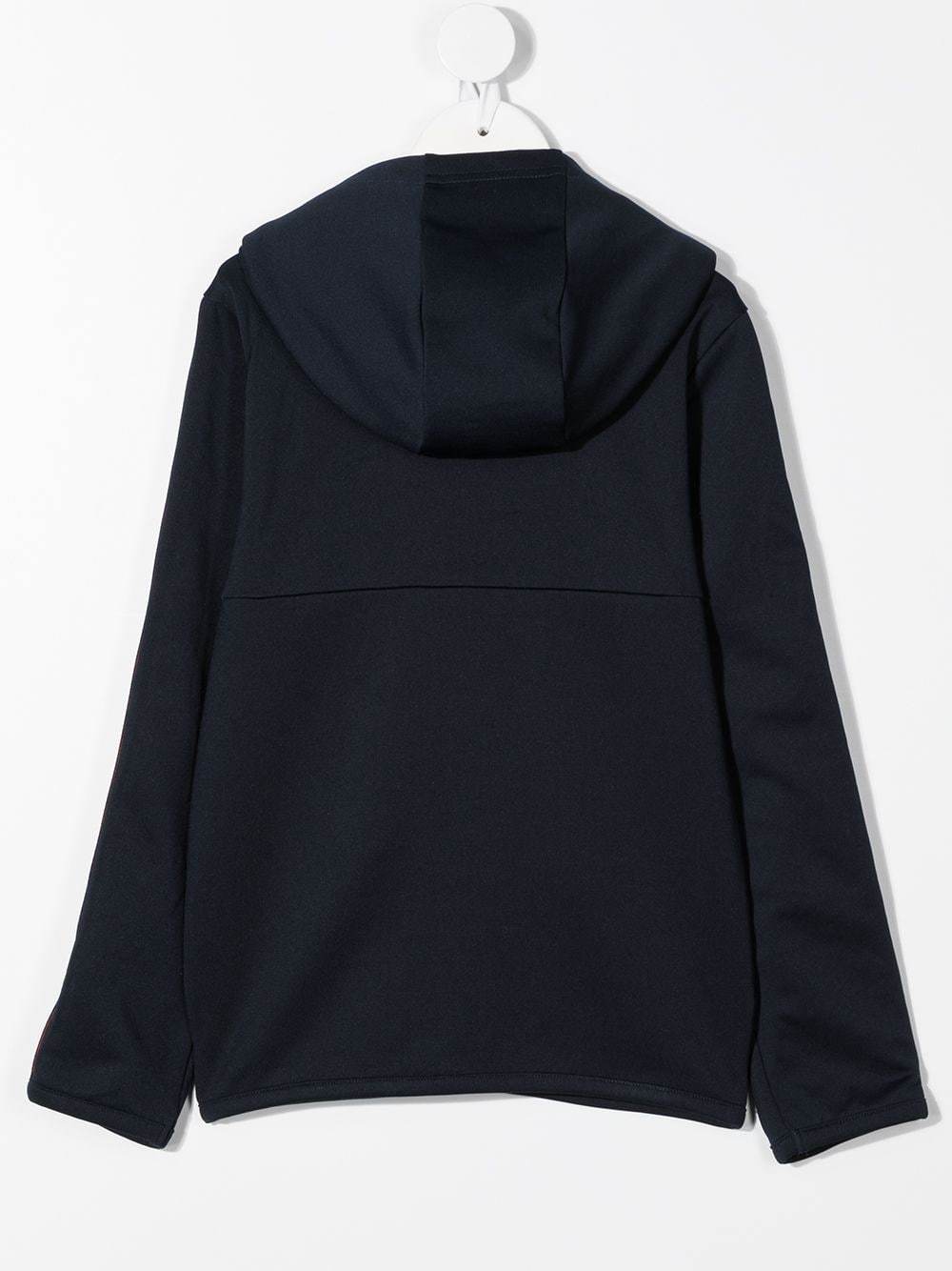 BOSS KIDS  Logo-patch zip-up hoodie Navy - MAISONDEFASHION.COM