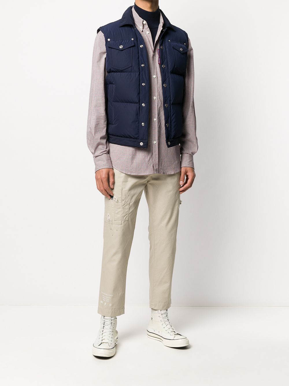 DSQUARED2 Padded Down Gilet Navy - Maison De Fashion 