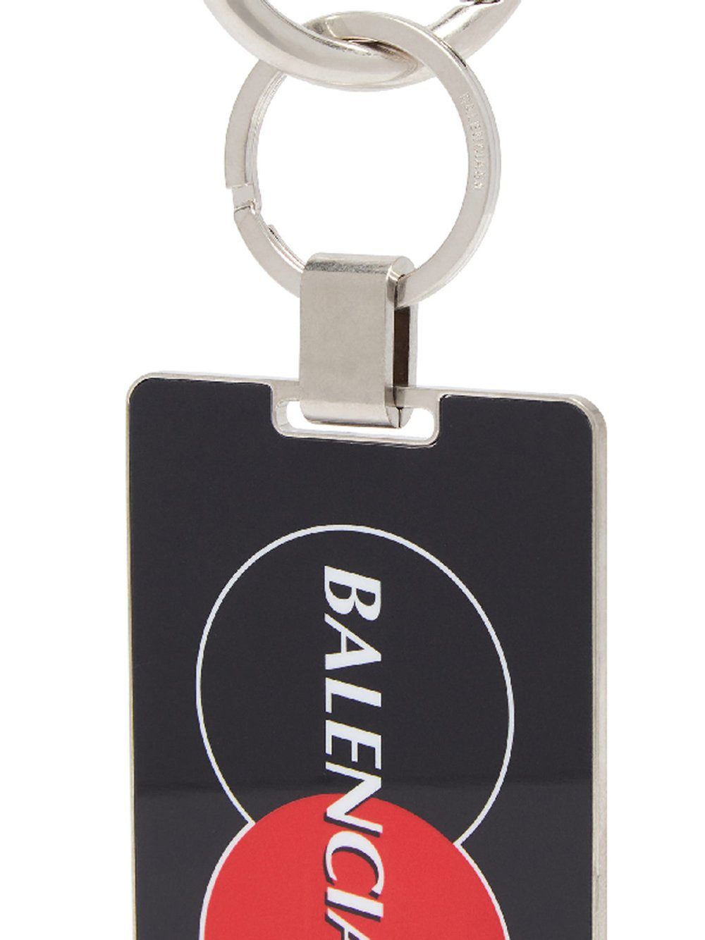 BALENCIAGA visitor plate keyring black - Maison De Fashion 