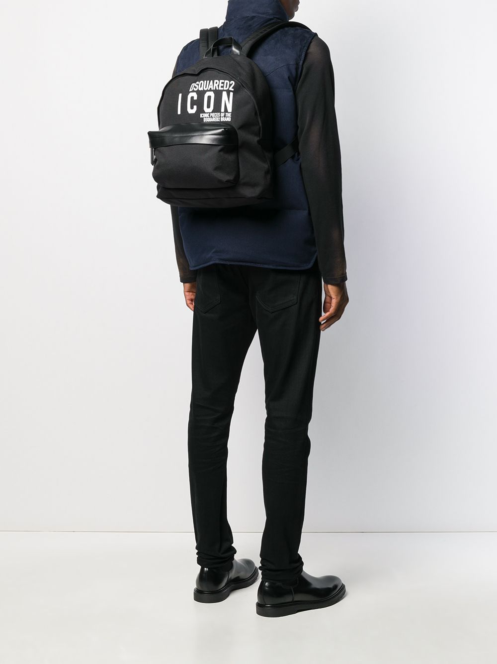 DSQUARED2 ICON Backpack Black - Maison De Fashion 