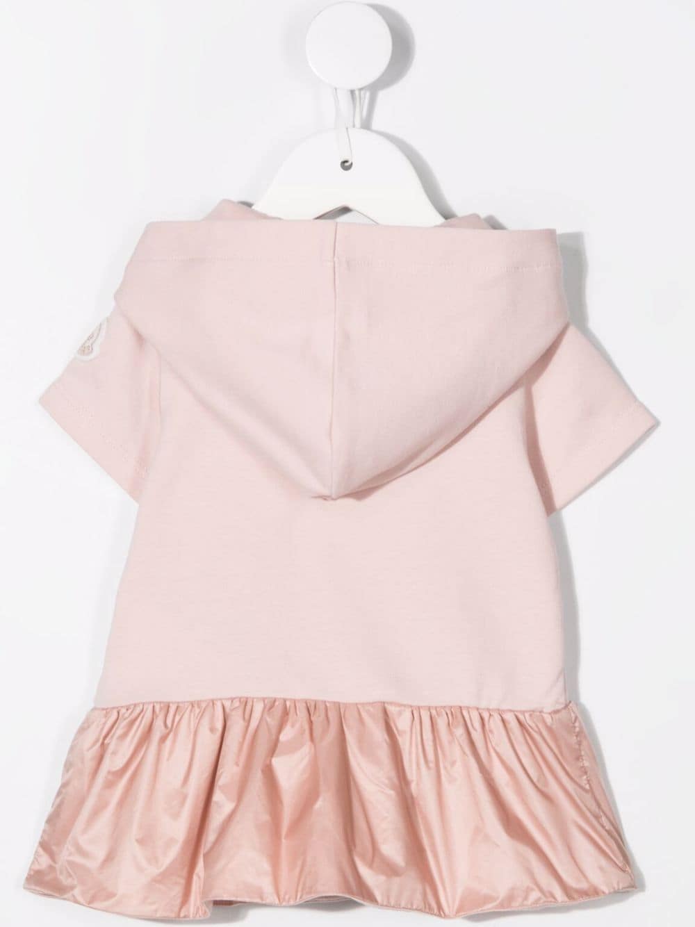 MONCLER BABY Logo Patch Hooded Dress - MAISONDEFASHION.COM