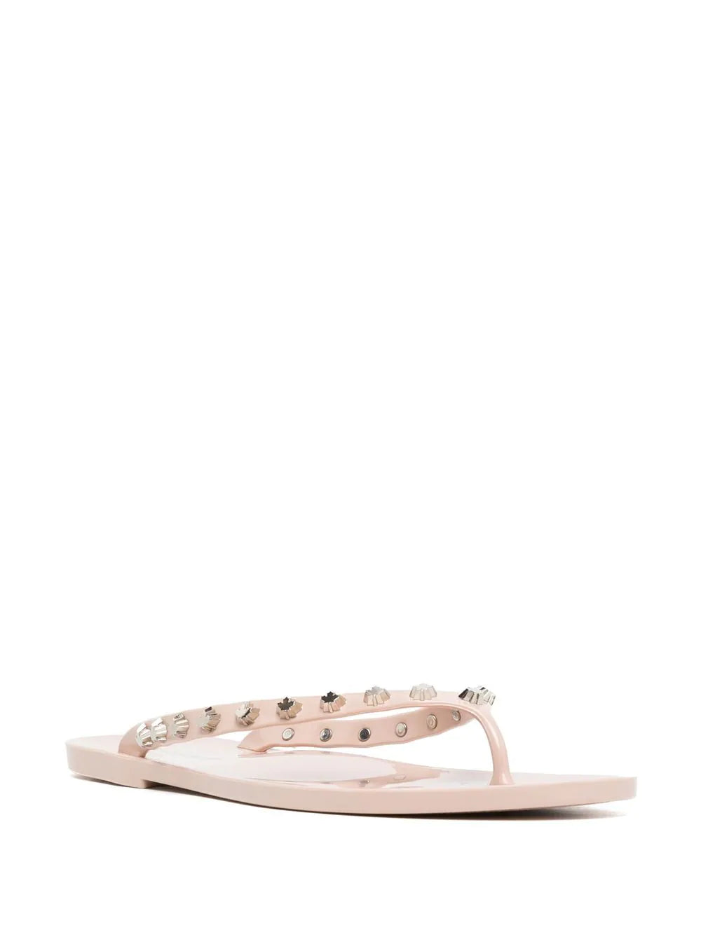 DSQUARED2 Stud-embellished thong sandals Pink - MAISONDEFASHION.COM