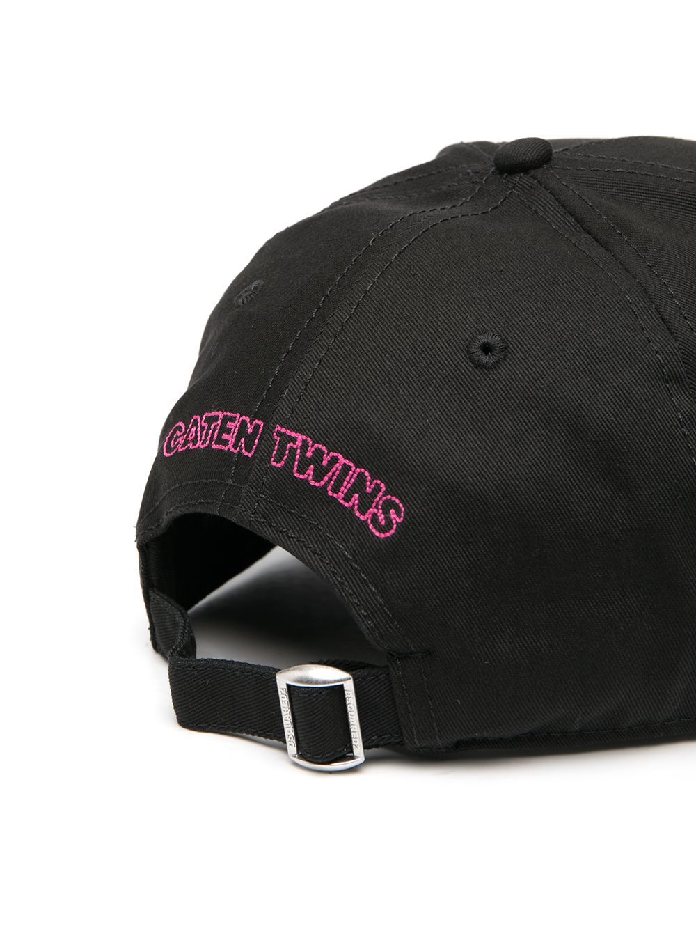 DSQUARED2 Multicoloured Repeated Logo Cap Black - MAISONDEFASHION.COM