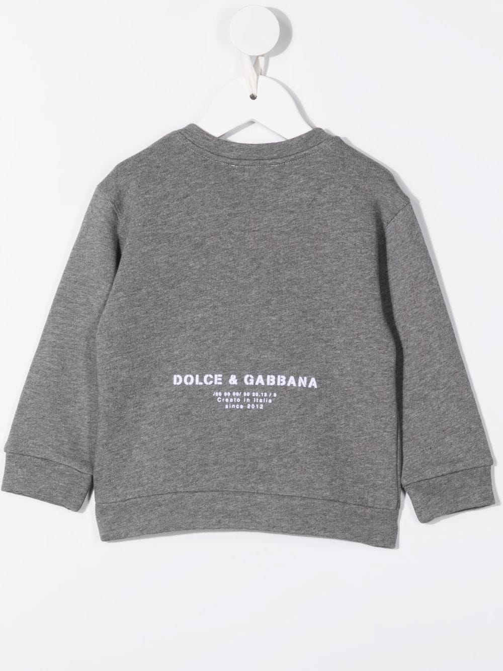 DOLCE & GABBANA BABY Graffiti logo-print sweatshirt Grey - MAISONDEFASHION.COM