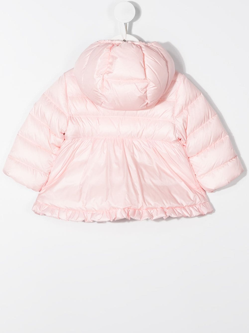 MONCLER BABY  Flared puffer coat Pink - MAISONDEFASHION.COM