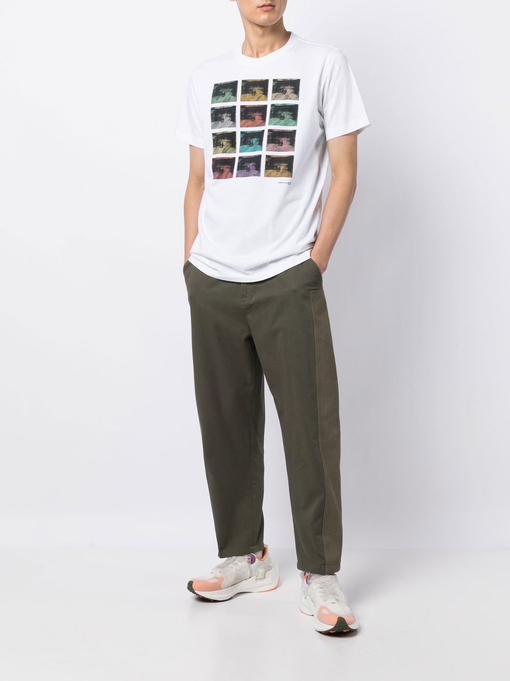 MAHARISHI Graphic-print T-shirt White - MAISONDEFASHION.COM