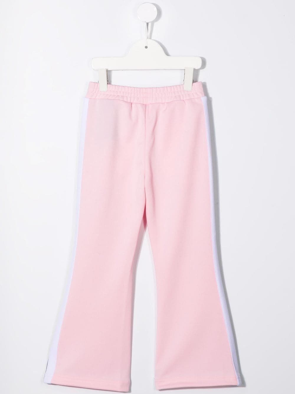 PALM ANGELS KIDS Logo Flaired Track Pants Pink - MAISONDEFASHION.COM