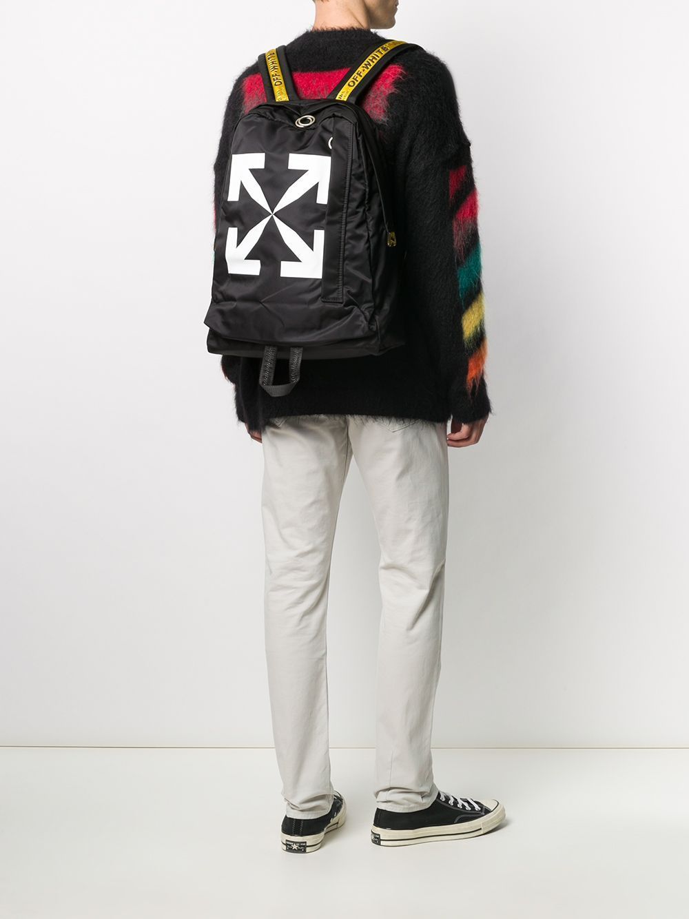 OFF-WHITE Arrow Backpack Black/White - Maison De Fashion 