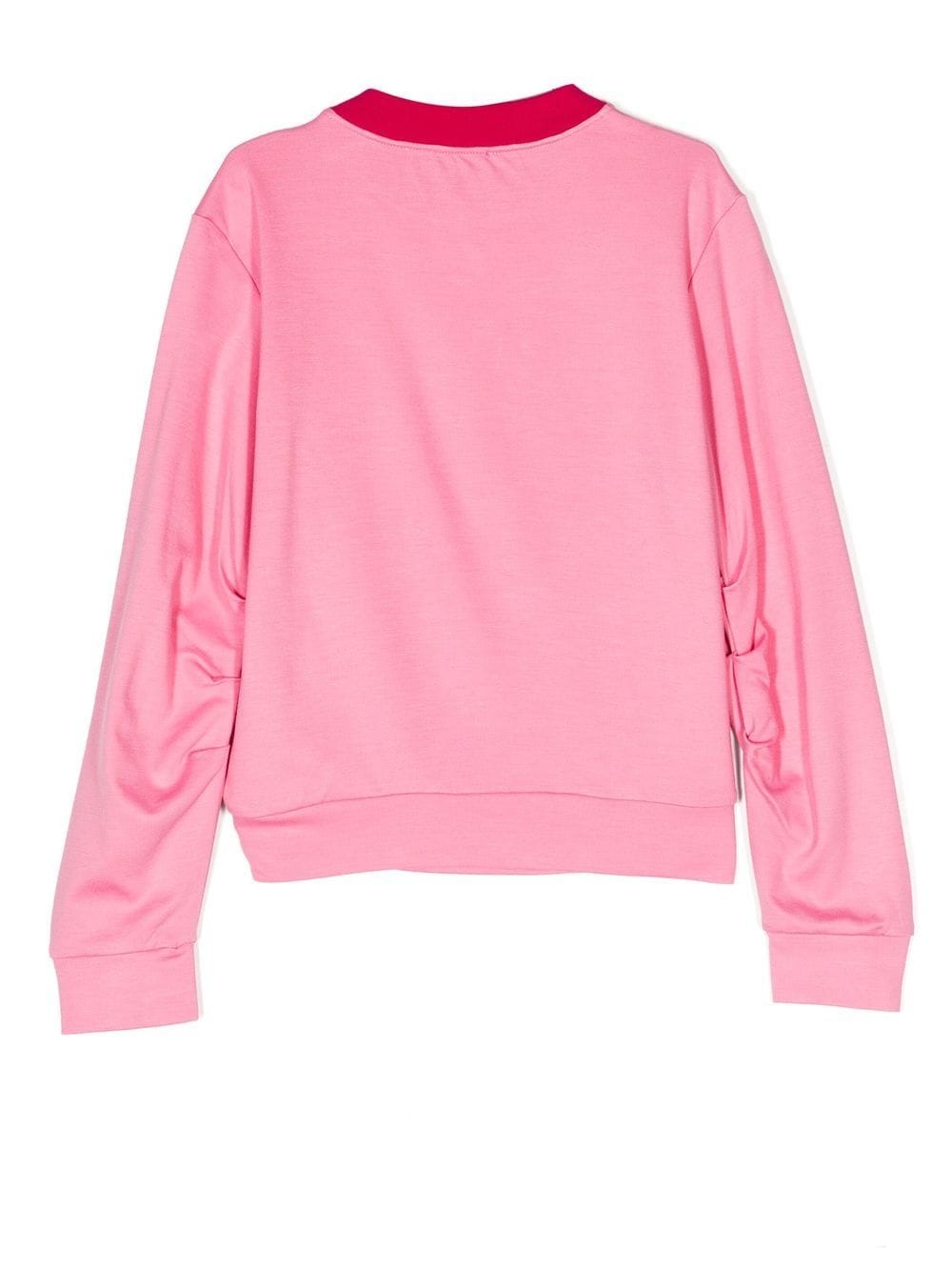 Emilio Pucci Junior Logo crew-neck sweatshirt Pink - MAISONDEFASHION.COM